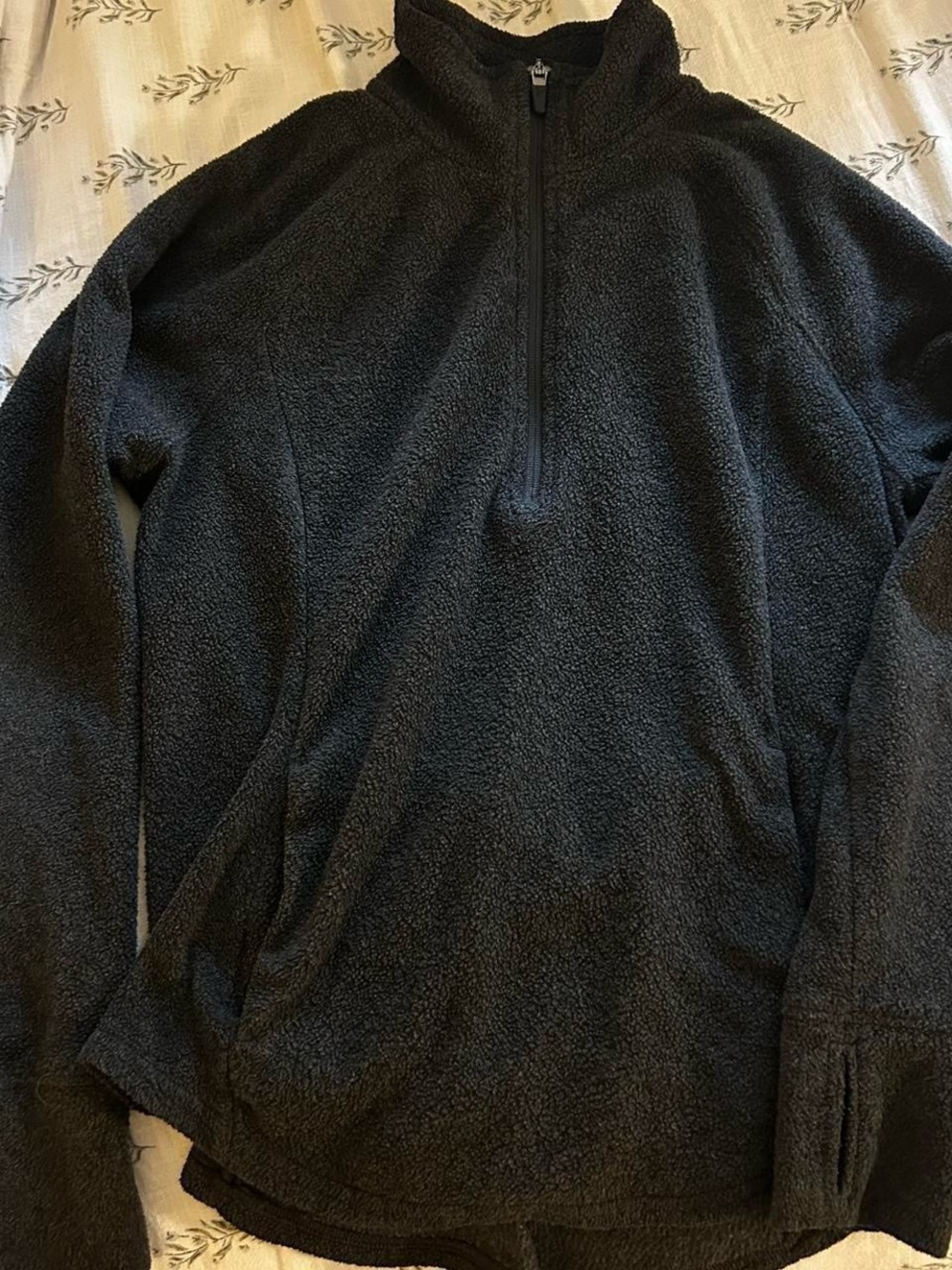 Women’s Grey Quarter-Zip Fleece Pullover